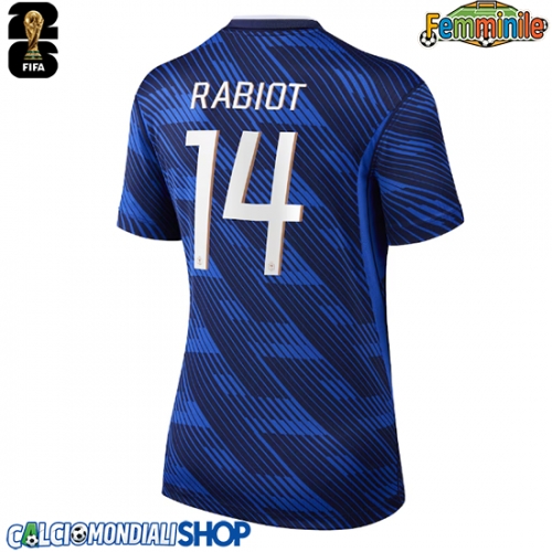 Maglie da calcio Francia Adrien Rabiot #14 Prima Maglia Femminile Mondiali 2026  Manica Corta